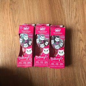 Wet Brush Mini Detangler Liquid Glitter Set Of 3
